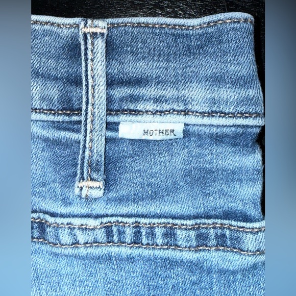 MOTHER The Hustle Ankle Fray Distressed Healing Jar Crop Jeans,Size-26 - Picture 8 of 17